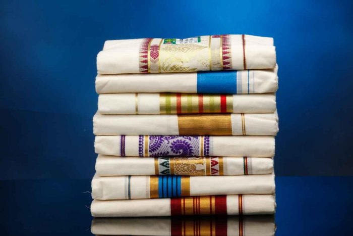 manufacturers of 100% pure traditional white cotton dhoties