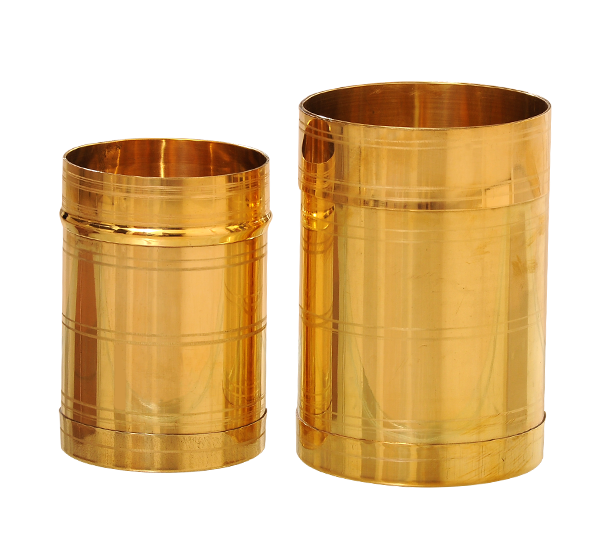 brass measuring jars