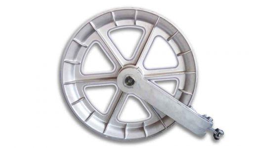 close-up of alloy wheel