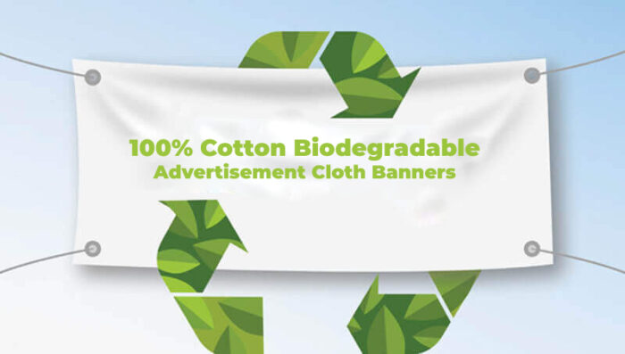 Biodegradable Eco Friendly Banners 100 Cotton Passaro