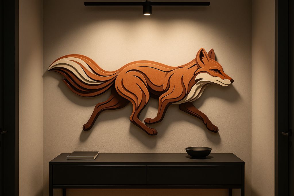 Art Wood Wall – Wooden Wall Decor -  Fox