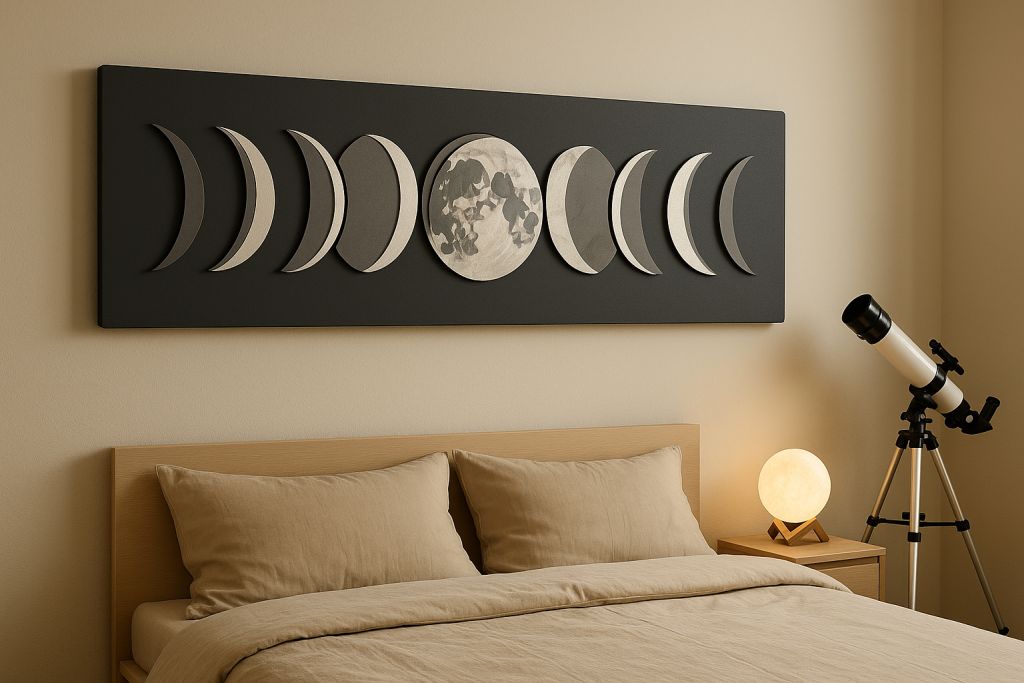 Wood Panel For Walls – Wooden Wall Decor - Moon