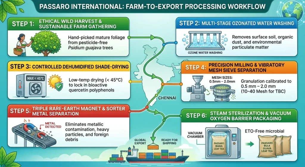 Farm to Export Processing Workflow